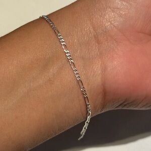 Delicate Silver Sterling Chain Bracelet - Women's Jewelry